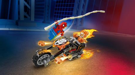 Конструктор LEGO Super Heroes Marvel Человек-паук vs. Призрачный всадник на мотоцикле 72 Детали (76335) - фото 8