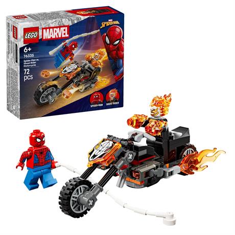 Конструктор LEGO Super Heroes Marvel Человек-паук vs. Призрачный всадник на мотоцикле 72 Детали (76335) - фото 11