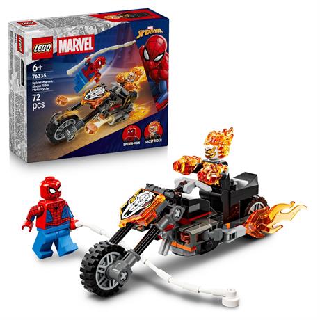Конструктор LEGO Super Heroes Marvel Человек-паук vs. Призрачный всадник на мотоцикле 72 Детали (76335) - фото 19