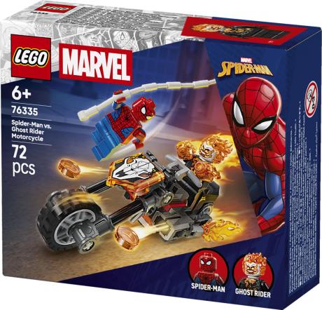 Конструктор LEGO Super Heroes Marvel Человек-паук vs Призрачный всадник на мотоцикле 72 Детали (76335) - фото 16