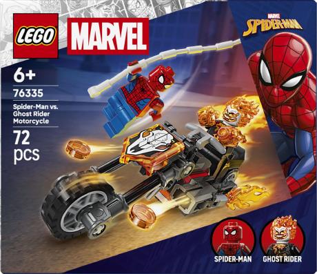 Конструктор LEGO Super Heroes Marvel Человек-паук vs Призрачный всадник на мотоцикле 72 Детали (76335) - фото 17