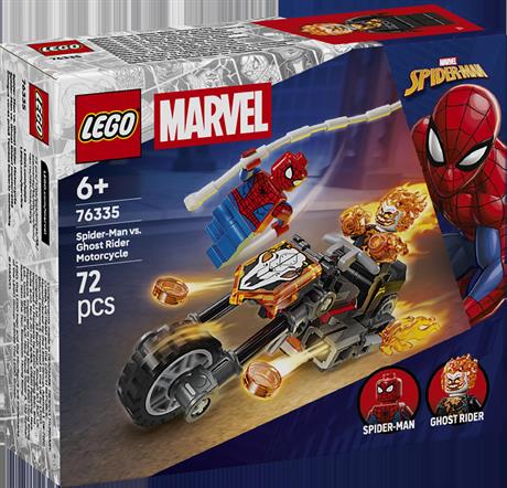 Конструктор LEGO Super Heroes Marvel Человек-паук vs. Призрачный всадник на мотоцикле 72 Детали (76335) - фото 0