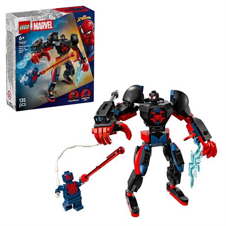 Конструктор LEGO Super Heroes Marvel Робот Майлза Моралеза vs. Человек-паук 2099 135 Деталей (76337) - фото 1