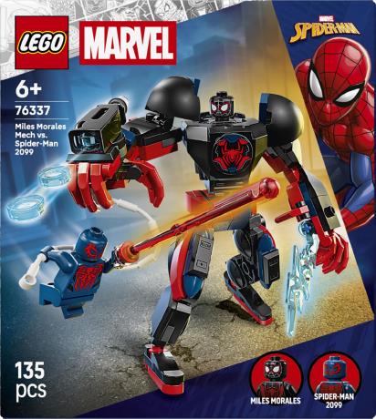 Конструктор LEGO Super Heroes Marvel Робот Майлза Моралеза vs Человек-паук 2099 135 Деталей (76337) - фото 12