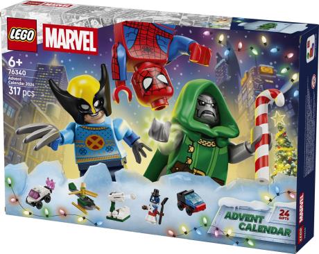 Конструктор LEGO® ? Marvel Адвент-календар 2026 Різдвяний подарунок (76340) - фото 0