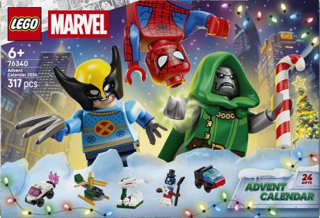 Конструктор LEGO® ? Marvel Адвент-календар 2026 Різдвяний подарунок (76340) - фото 0
