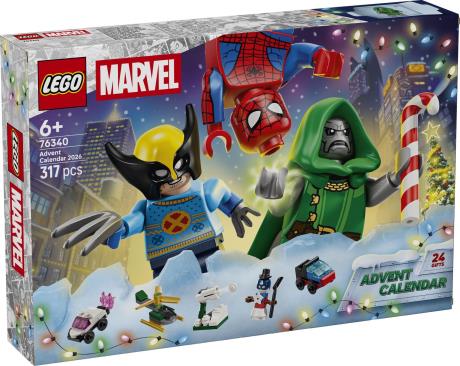 Конструктор LEGO® ? Marvel Адвент-календар 2026 Різдвяний подарунок (76340) - фото 0