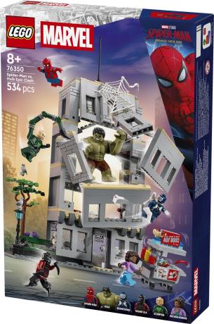 Конструктор LEGO® Marvel Эпическая схватка Человека-Паука против Халка, 534 детали (76350) - фото 0