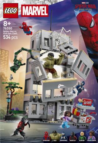 Конструктор LEGO® Marvel Эпическая схватка Человека-Паука против Халка, 534 детали (76350) - фото 0