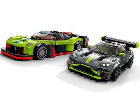 Конструктор LEGO Speed Champions Aston Martin Valkyrie AMR Pro та Aston Martin Vantage GT3 592 деталей (76910) - фото 0