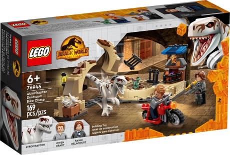 Конструктор LEGO Jurassic World Атроцираптор Погоня на мотоциклі 169 деталей (76945) - фото 0