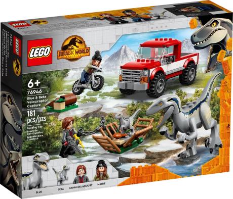 Конструктор LEGO Jurassic World Блу та впіймання бета-велоцираптора 181 деталь (76946) - фото 0