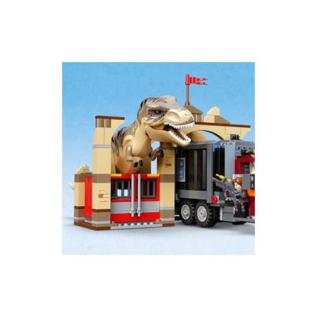 Конструктор LEGO Jurassic World Втеча атроцираптора та тиранозавра 466 деталей (76948) - фото 5