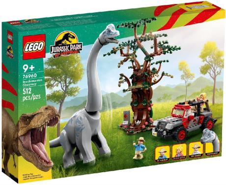 Конструктор LEGO Jurassic World Відкриття брахіозавра 512 деталей (76960) - фото 0