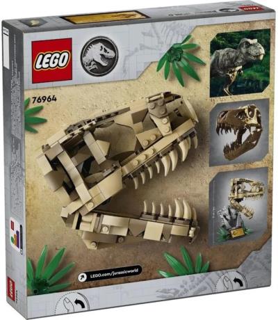Конструктор LEGO Jurassic World Скам'янілості динозаврів череп тиранозавра (76964) - фото 0