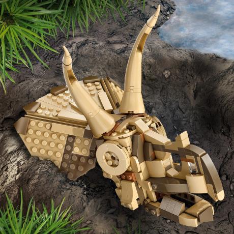Конструктор LEGO® Jurassic World Окаменелости динозавров: череп трицератопса, 468 деталей (76969) - фото 3