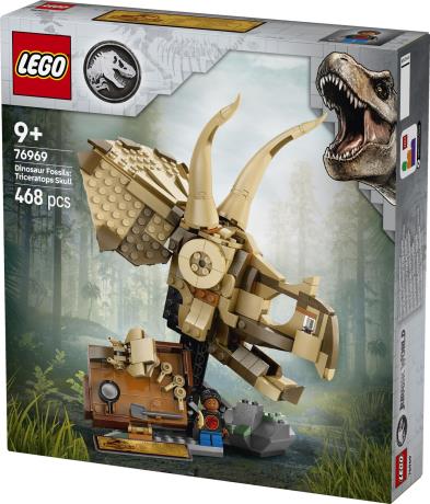 Конструктор LEGO® Jurassic World Окаменелости динозавров: череп трицератопса, 468 деталей (76969) - фото 9
