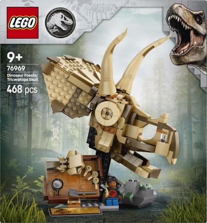 Конструктор LEGO® Jurassic World Окаменелости динозавров: череп трицератопса, 468 деталей (76969) - фото 10