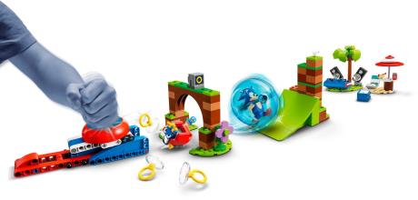 Конструктор LEGO Sonic the Hedgehog Змагання швидкісної сфери Соніка 292 деталі (76990) - фото 0