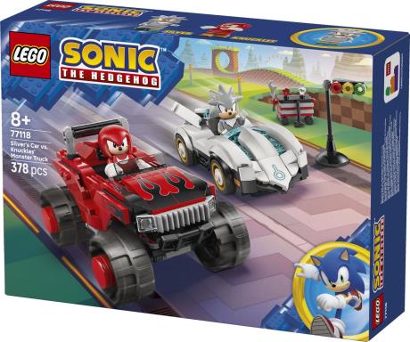 Конструктор LEGO Sonic Автомобиль Сильвера vs. монстр грузовика Наклза 378 Деталей  ( 77118 ) - фото 0