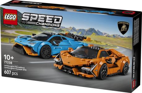 Конструктор LEGO Speed Champions Lamborghini Revuelto і Huracan STO 607 деталей (77238) - фото 3