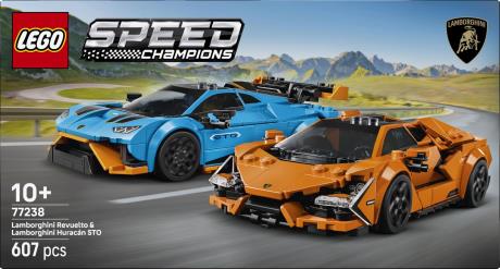Конструктор LEGO Speed Champions Lamborghini Revuelto і Huracan STO 607 деталей (77238) - фото 4