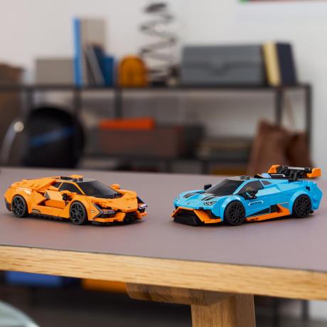 Конструктор LEGO Speed Champions Lamborghini Revuelto і Huracan STO 607 деталей (77238) - фото 7