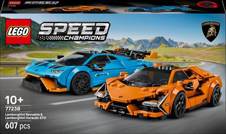 Конструктор LEGO Speed Champions Lamborghini Revuelto і Huracan STO 607 деталей (77238) - фото 0