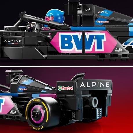Конструктор LEGO Speed Champions Автомобіль для перегонів BWT Alpine F1 Team A524, 258 деталей (77248) - фото 7