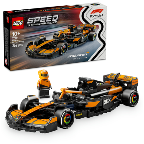 Конструктор LEGO Speed Champions Автомобіль для перегонів McLaren F1 Team MCL38, 269 деталей (77251) - фото 0