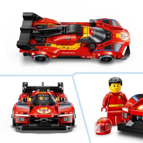 Конструктор LEGO® Speed Champions Ferrari 499P — мерч Ferrari, 329 деталей (77261) - фото 10
