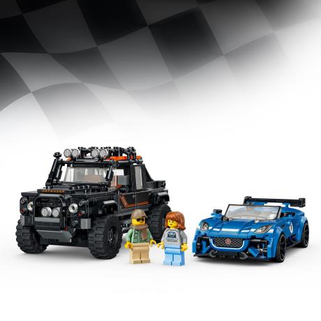 Конструктор LEGO® Speed Champions Jaguar Project 7 та Land Rover Defender (77264) - фото 10