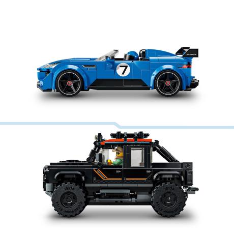 Конструктор LEGO® Speed Champions Jaguar Project 7 та Land Rover Defender (77264) - фото 11