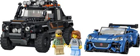 Конструктор LEGO® Speed Champions Jaguar Project 7 та Land Rover Defender (77264) - фото 22