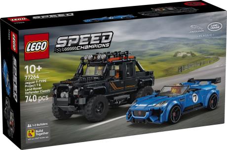 Конструктор LEGO® Speed Champions Jaguar Project 7 та Land Rover Defender (77264) - фото 0