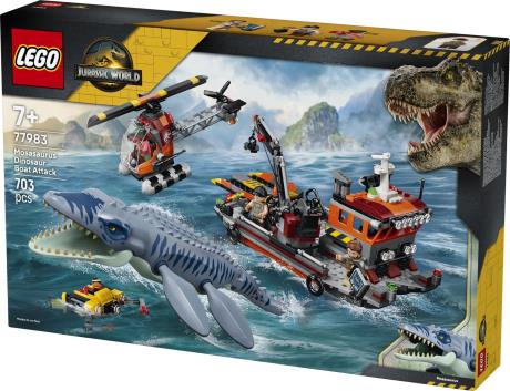 Конструктор LEGO® Jurassic World Напад мозазавра на човен Іграшка (77983) - фото 15