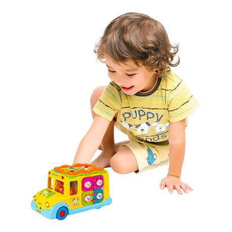 Музыкальная развивающая игрушка Hola Toys Школьный автобус (796) - фото 6