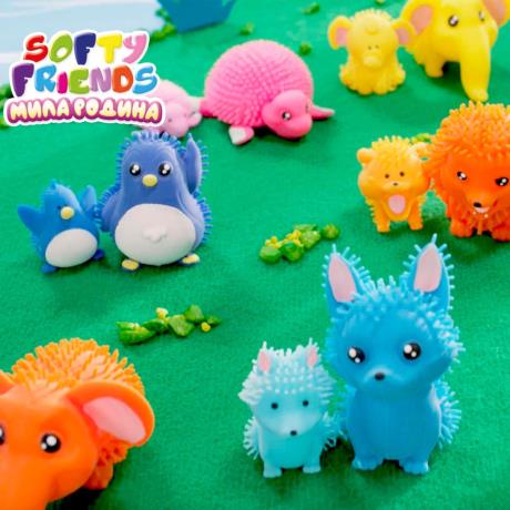 Стретч-іграшка у вигляді тварини серії «Softy friends» – МИЛА РОДИНА (у диспл.) - фото 6