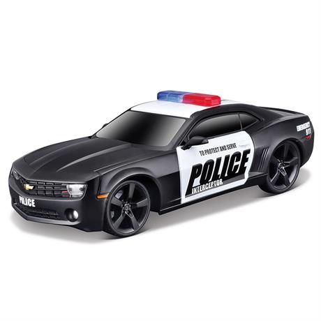 Автомодель Maisto Chevrolet Camaro SS RS Police зі світлом та звуками 1:24 (81236 black) - фото 0