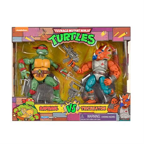 Набір фігурок TMNT Черепашки-ніндзя класичні Рафаель проти Трицератона 15 см (81278) - фото 3