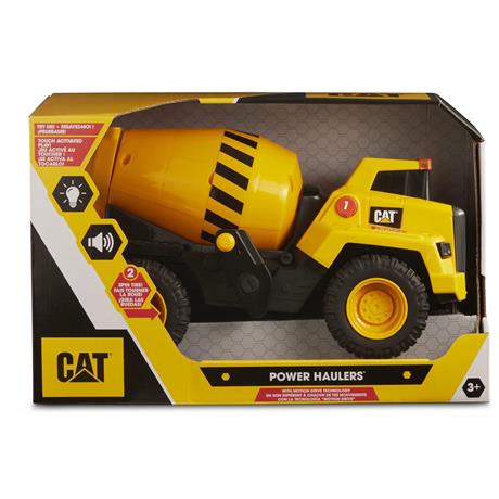 Машинка Цементовоз Funrise CAT Мощные машины со светом и звуком 30 см (82269) - фото 0