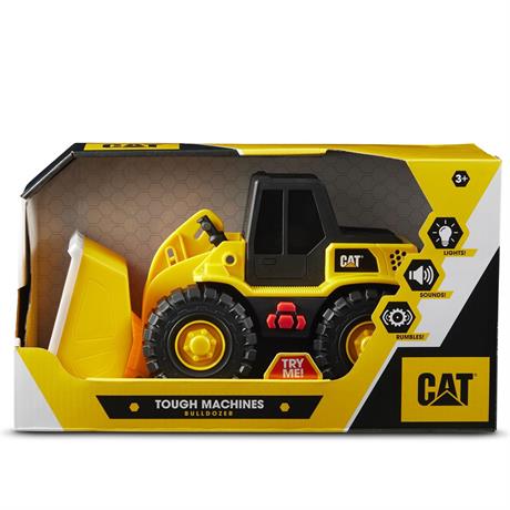Игрушечный погрузчик Funrise CAT Крепкие помощники со светом и звуком 25 см (82286) - фото 0