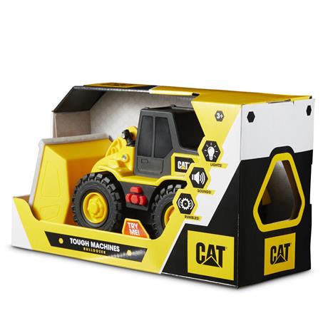 Игрушечный погрузчик Funrise CAT Крепкие помощники со светом и звуком 25 см (82286) - фото 0