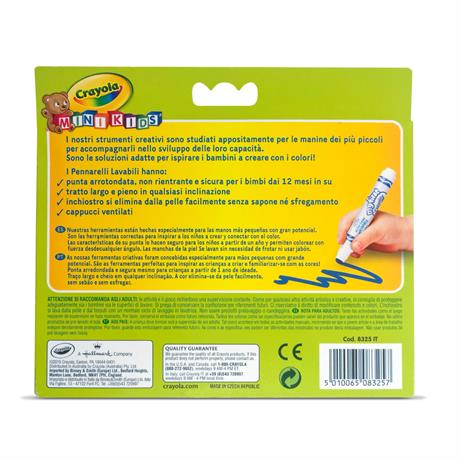 Набір фломастерів Crayola Mini Kids 12 кольорів (8325) - фото 2