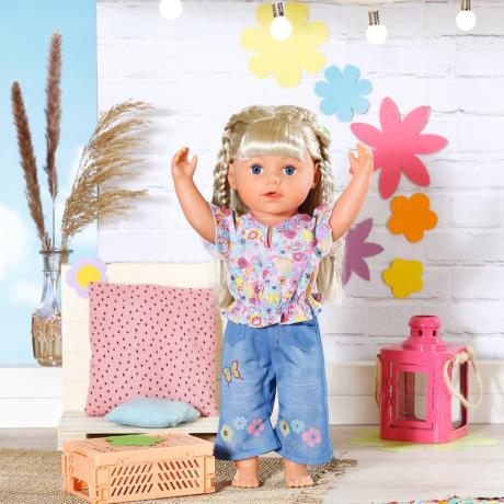 Одяг для ляльки Baby Born Кольоровий джинс 43 см (832677) - фото 2