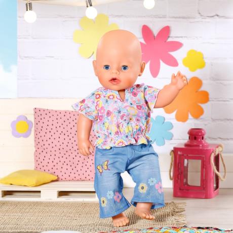 Одяг для ляльки Baby Born Кольоровий джинс 43 см (832677) - фото 5