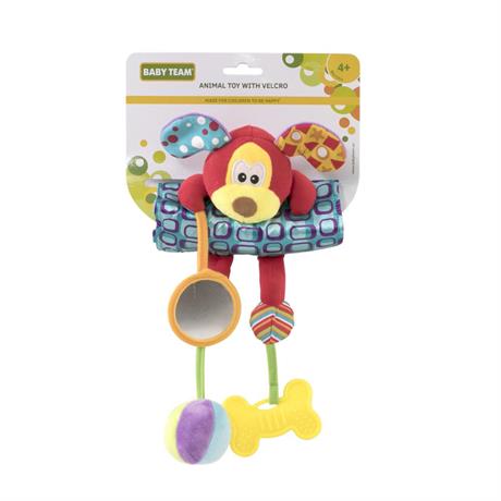 М'яка іграшка Baby Team на кроватку та коляску на липучці Песик (8532-dog) - фото 0