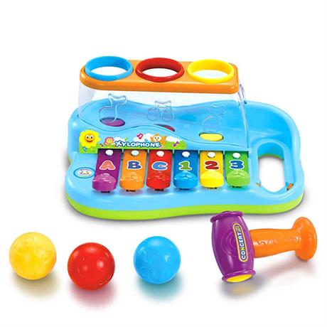 Музыкальная игрушка Hola Toys Ксилофон-стучалка с шариками (856) - фото 2