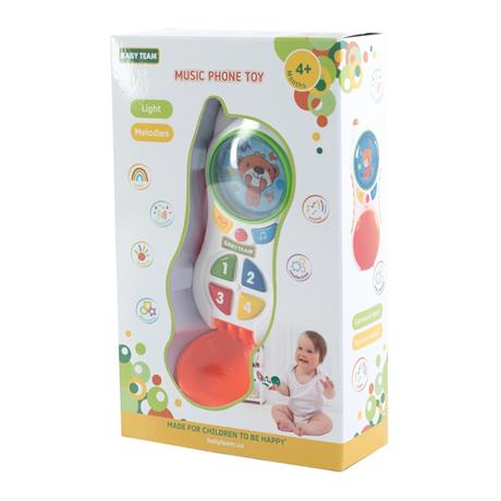 Музична іграшка Baby Team Телефон помаранчевий (8621-orange) - фото 3