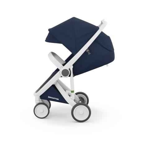 Прогулянкова коляска Greentom Classic синій, білий (8718858972319) - фото 0